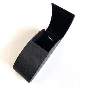 Prada Sunglasses Glasses Hard Case Magnetic Closure Black Velvet Lined